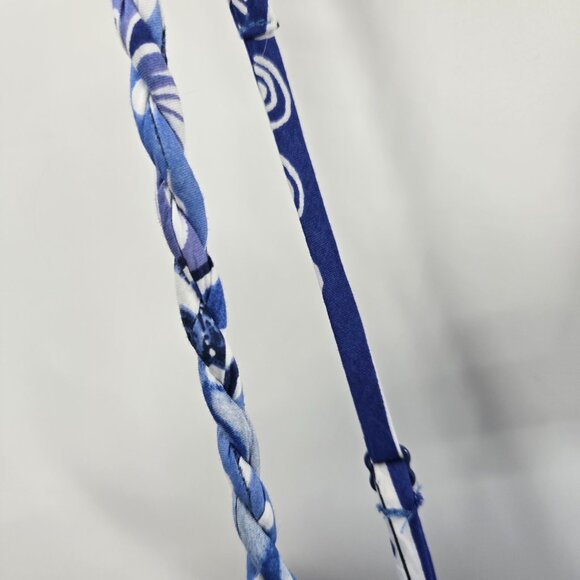 Caroline Costas Blue White Empire Waist 100% Cotton Maxi Dress Size Small - Picture 8 of 16